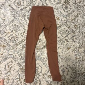 Lululemon orange/Brown High-Waisted Leggings